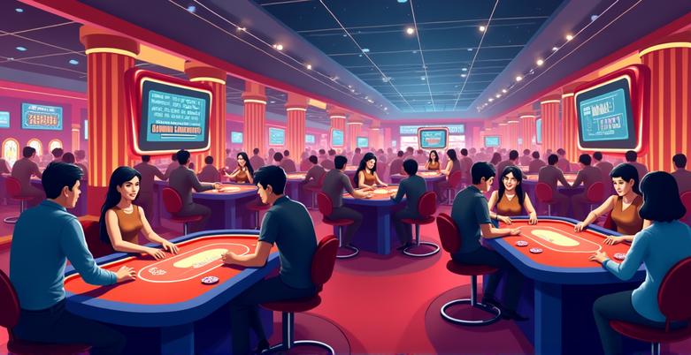 ความหลากหลายของคาสิโนสดและห้องเล่น